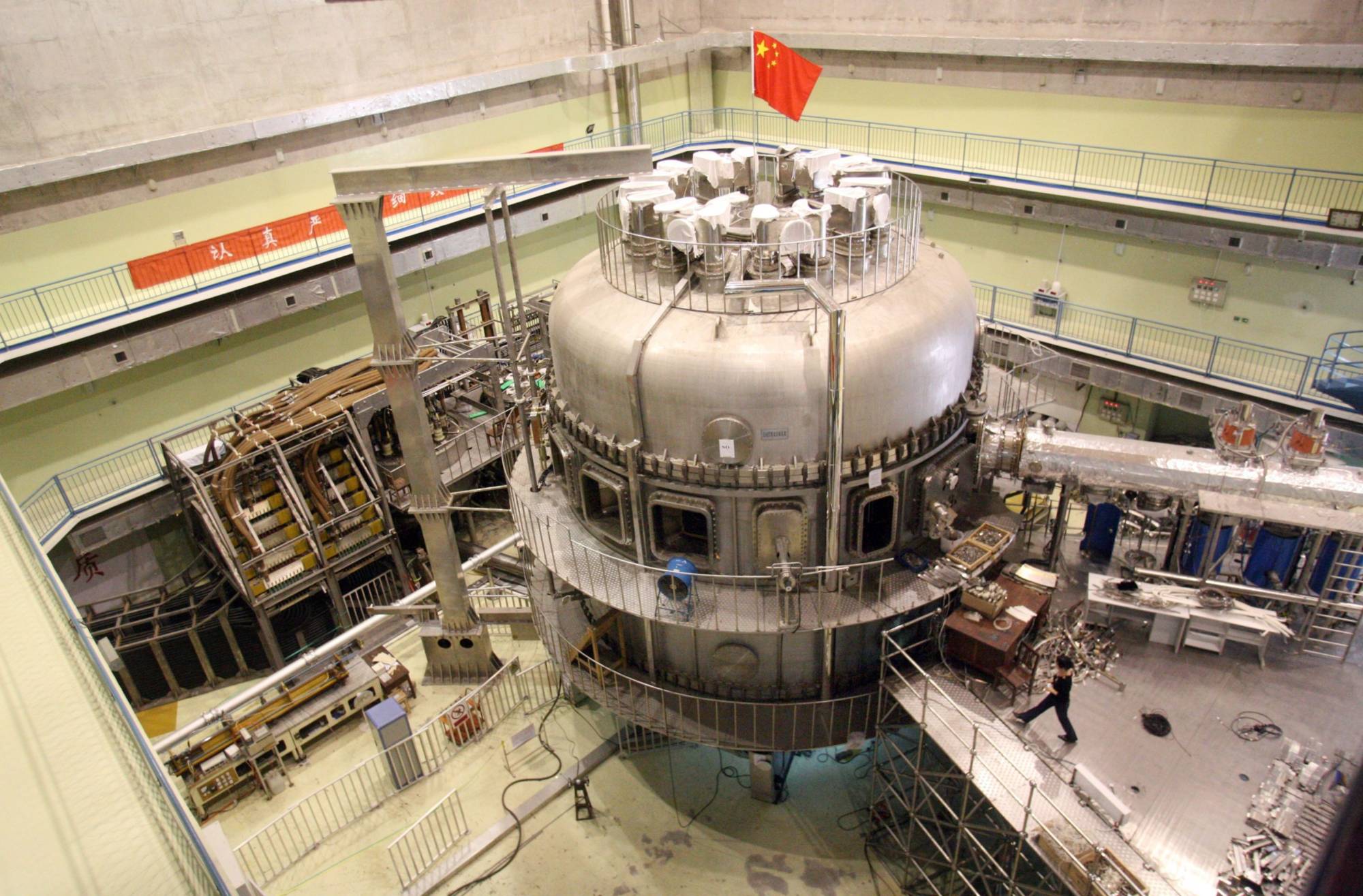 A nuclear fusion device nicknamed the 'Artificial Sun' in the Hefei Institute of Physical Science in Anhui, China  | BLOOMBERG  
