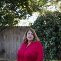 Leanna Cartier, a retired accountant who was offered a full-time substitute teacher position despite never having worked in that school before, in Arlington, Texas on Nov. 5. Because of staff shortages, some school districts are canceling classes. Others are lowering their hiring standards. The result can be a chaotic classroom. | ZERB MELLISH / THE NEW YORK TIMES