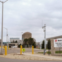 The entrance of Prairie Island Nuclear Generating Plant in Goodhue County, Minnesota. Xcel Energy runs the plant near the reservation and has stored 47 canisters of nuclear waste close to the homes of tribe members.  | LAYLAH AMATULLAH BARRAYN/THE NEW YORK TIMES