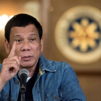 Philippines President Rodrigo Duterte has made a last-minute entry into the 2022 Senate elections in a bid to remain in politics beyond the end of his term limit. | POOL / VIA AFP-JIJI