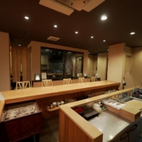 The layout of Chef Hiroki Takamura\'s Nihonryori Takamura restaurant allows for interactions between the chef and his diners.   | NAOH INC.
