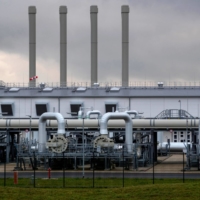 The Nord Stream 2 gas receiving station in Lubmin, Germany | BLOOMBERG