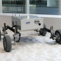 A prototype of a lunar rover developed by Nissan Motor Co. and the Japan Aerospace Exploration Agency | KYODO