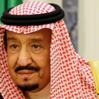 Saudi Arabia\'s King Salman bin Abdulaziz in Riyadh, Saudi Arabia, in January 2019 is seen during a meeting with U.S. Secretary of State Mike Pompeo. | POOL / VIA REUTERS