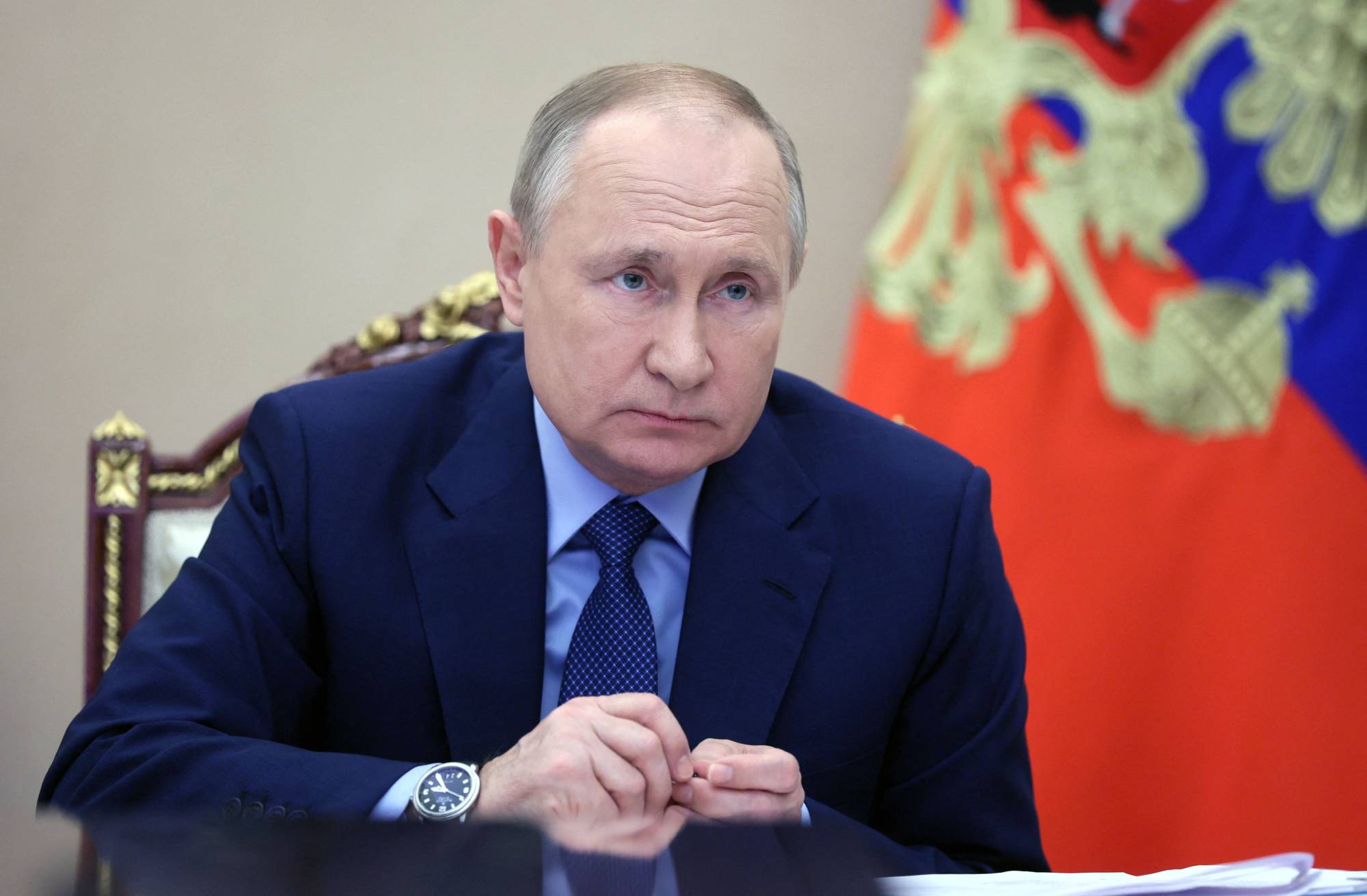 Russian President Vladimir Putin's deployment of as many as 100,000 troops and military equipment on Ukraine’s border has revived fears of war first raised in the spring, when the Russian leader made similar moves. | SPUTNIK / VIA AFP-JIJI