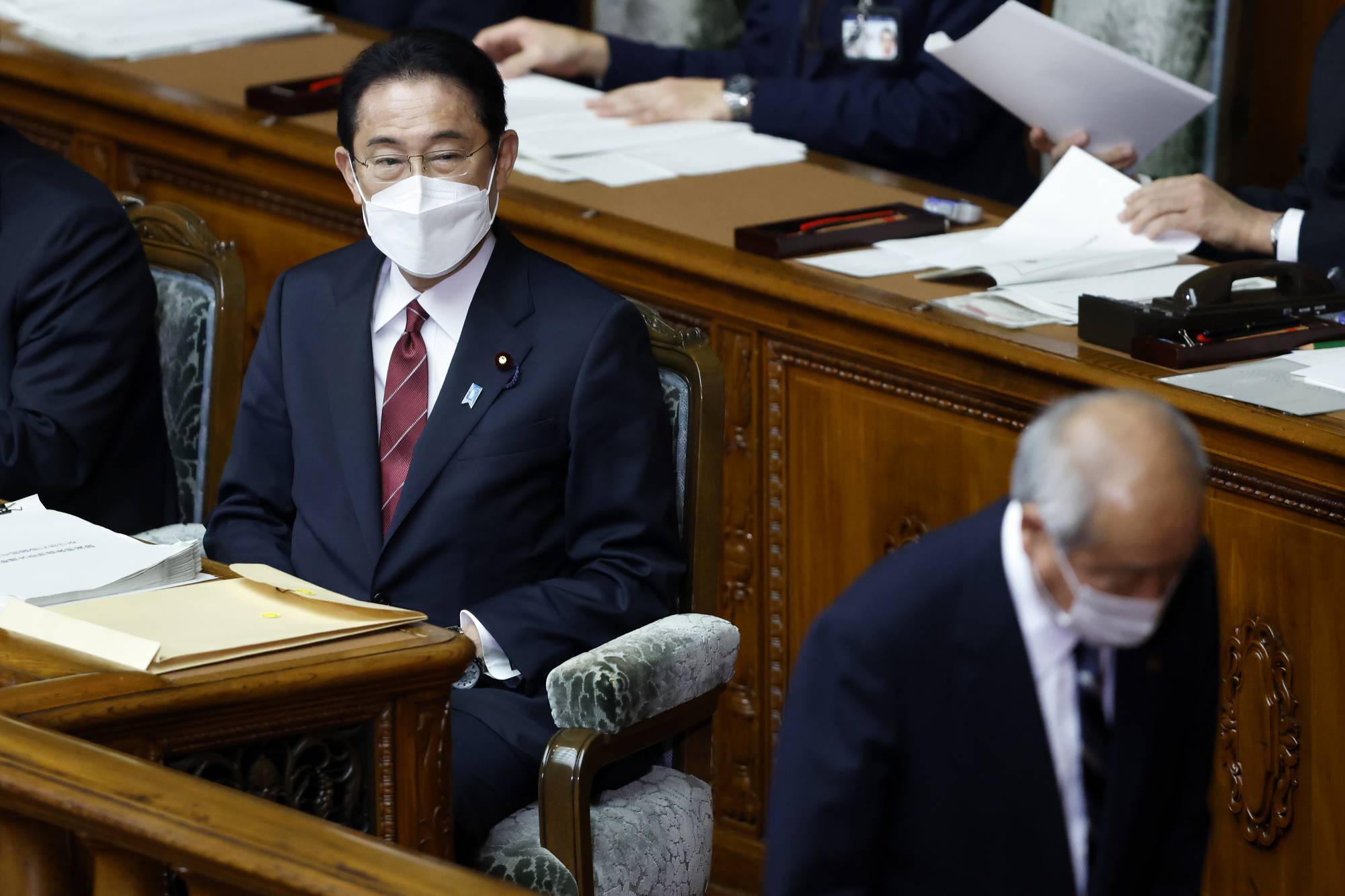 Prime Minister Fumio Kishida at the Lower House in Tokyo on Monday | Bloomberg