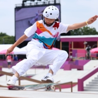 Momiji Nishiya won the women\'s street gold medal during the Tokyo 2020 skateboarding competition.  | REUTERS