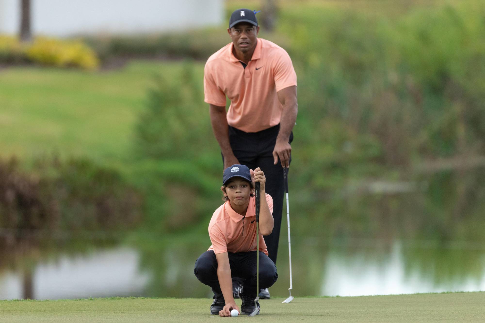Tiger Woods makes happy return to golf alongside son at PNC Championship; duo fires 62