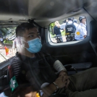 Tong Ying-Kit arrives at a court in July 2020. | GETTY IMAGES / VIA BLOOMBERG