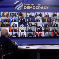 U.S. President Joe Biden convenes his virtual Summit for Democracy from the White House on Dec. 9. | REUTERS