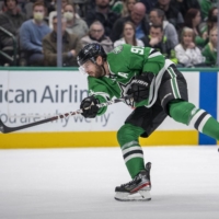 Stars center Tyler Seguin takes a shot against the Wild during the second period at American Airlines Center in Dallas on Dec. 20. The NHL is expected to resume play on Tuesday following an extended Christmas break. | USA TODAY / VIA REUTERS