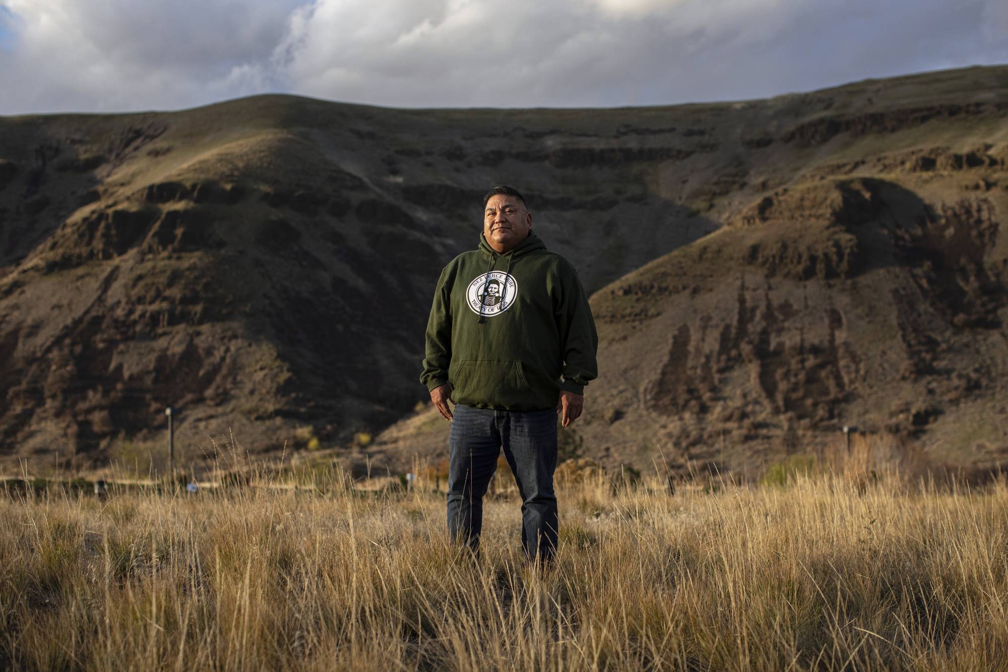 Shannon Wheeler, the Nez Perce tribe's vice chairman, in Lapwai, Idaho on Nov. 10. | Tamir Kalifa / The New York Times 