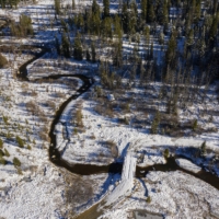 A stretch of Meadow Creek, which has been contaminated by waste from 20th-century mining operations, near the Stibnite Gold Project site in central Idaho.
 | TAMIR KALIFA / THE NEW YORK TIMES
