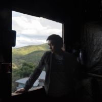 Biak Tling at his new home in Farkawn, India, on Dec. 10. He and his family are among the hundreds of thousands who have fled Myanmar in fear of their lives. | SAUMYA KHANDELWAL / THE NEW YORK TIMES
