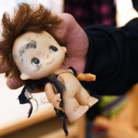 A doll found during a beachcombing event | HOKKAIDO SHIMBUN
