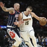 Nuggets center Nikola Jokic (right) was last season\'s NBA MVP. | USA TODAY / VIA REUTERS