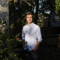 Brandon Silverman, outside his home in Oakland Californiaa, U.S., in Dec., 2021. Silverman’s start-up, CrowdTangle, which was acquired by Facebook in 2016, has increasingly become an irritant to his bosses. He left Facebook in October.   | IAN BATES/THE NEW YORK TIMES