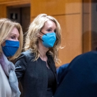 Theranos Inc. founder Elizabeth Holmes arrives at federal court in San Jose, California, on Monday. | BLOOMBERG
