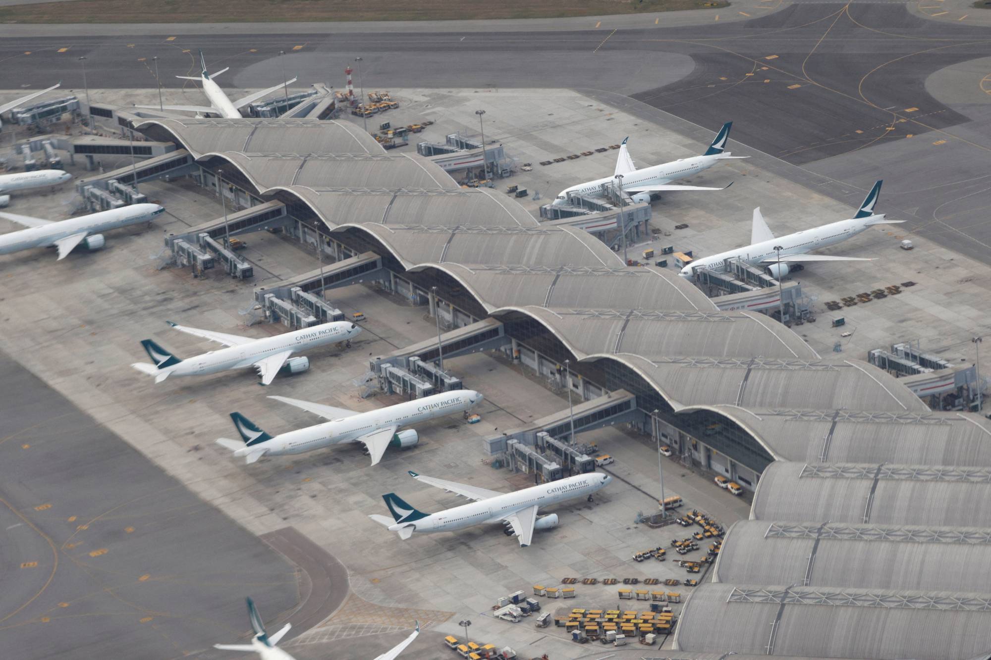 Hong Kong is suspending flights from the United States and seven other countries. “We have to contain the pandemic to make sure there will not be a major outbreak in the community again,” said Carrie Lam, Hong Kong’s chief executive. | REUTERS