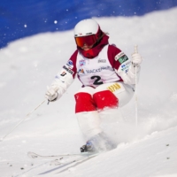 Anri Kawamura skis during a World Cup event in Mont Tremblant, Quebec, on Friday. | CANADIAN PRESS / VIA AP / VIA KYODO 
