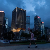 The People\'s Liberation Army Hong Kong garrison building. | BLOOMBERG 