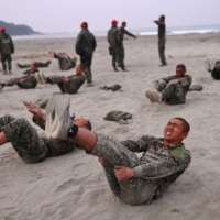 Training excercises during the last week of training.  | REUTERS
