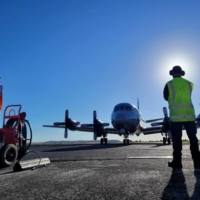 A Royal New Zealand Air Force Orion aircraft prepares to leave Base Auckland for Tonga to assist in an initial impact assessment of the area and low-lying islands after the Pacific island nation was hit by a tsunami triggered by a massive undersea volcanic eruption. |  NEW ZEALAND DEFENCE FORCE/HANDOUT VIA REUTERS 