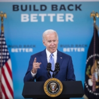 President Joe Biden speaks at the White House in Washington in October 2021. The House Intelligence Committee approved a bipartisan proposal Thursday to overhaul the CIA’s office of medical services, provide additional resources to help find the cause of Havana syndrome illnesses and take steps to review the CIA’s handling of the mysterious episodes that have injured more than 200 government officials. | TOM BRENNER / THE NEW YORK TIMES