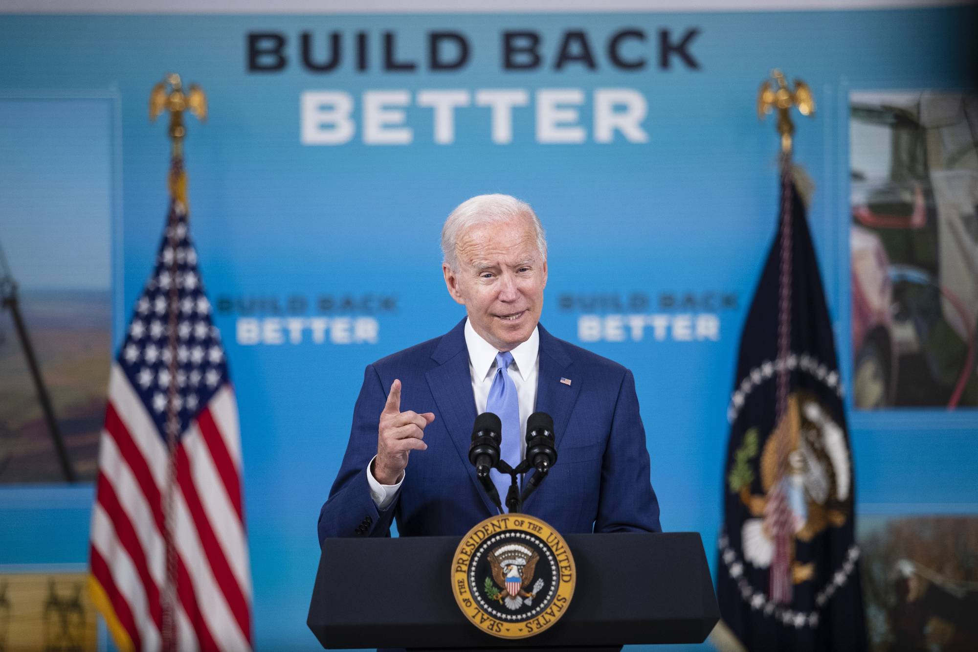 President Joe Biden speaks at the White House in Washington in October 2021. The House Intelligence Committee approved a bipartisan proposal Thursday to overhaul the CIA’s office of medical services, provide additional resources to help find the cause of Havana syndrome illnesses and take steps to review the CIA’s handling of the mysterious episodes that have injured more than 200 government officials. | Tom Brenner / The New York Times