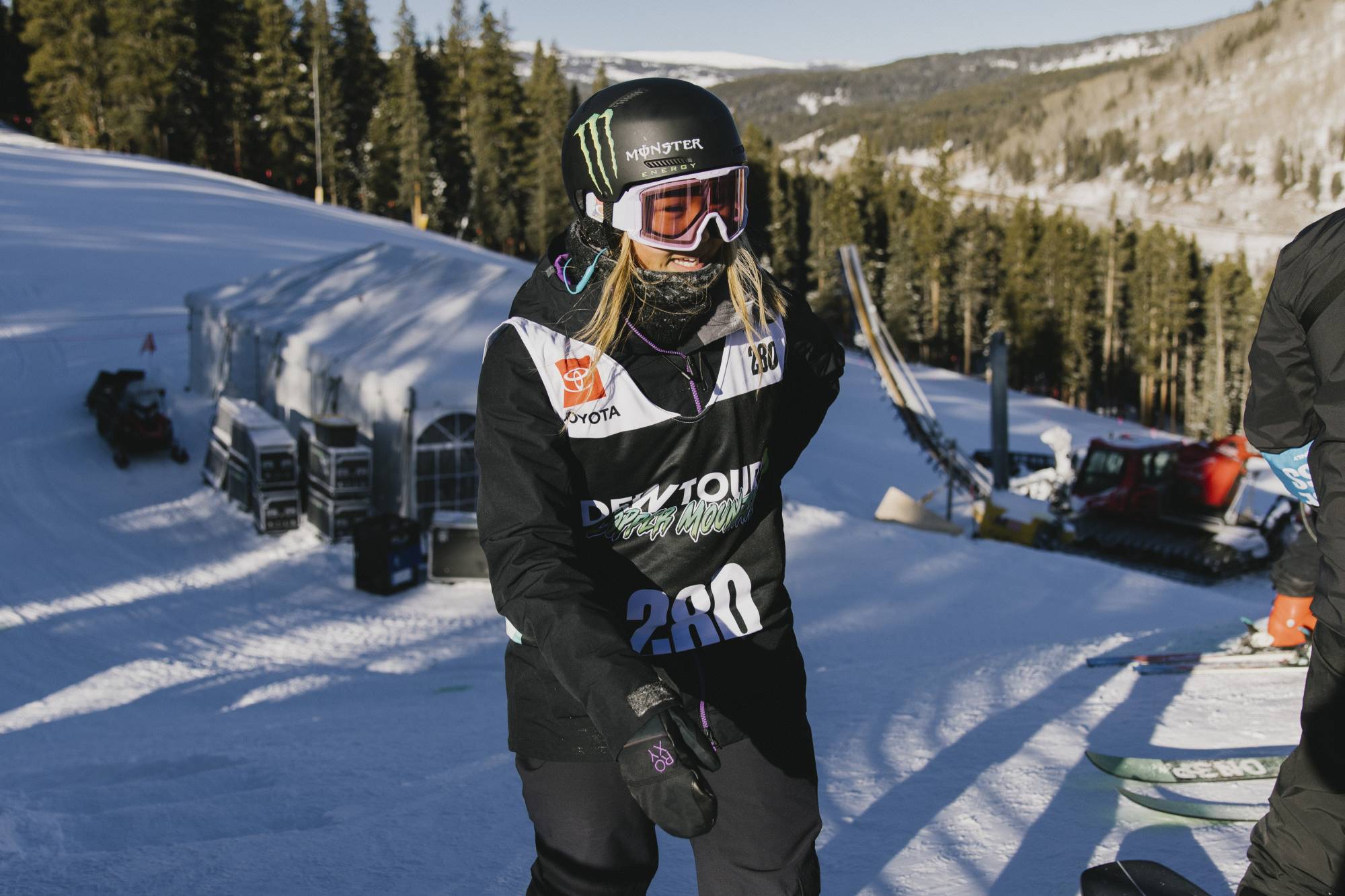 The defending Olympic snowboarding champion Chloe Kim of the U.S. at the Dew Tour in Copper Mountain, Colorado, Dec. 19. Athletes anxious about getting the coronavirus before the Beijing Games are hunkering down, shunning friends and skipping competitions. | James Stukenberg / The New York Times