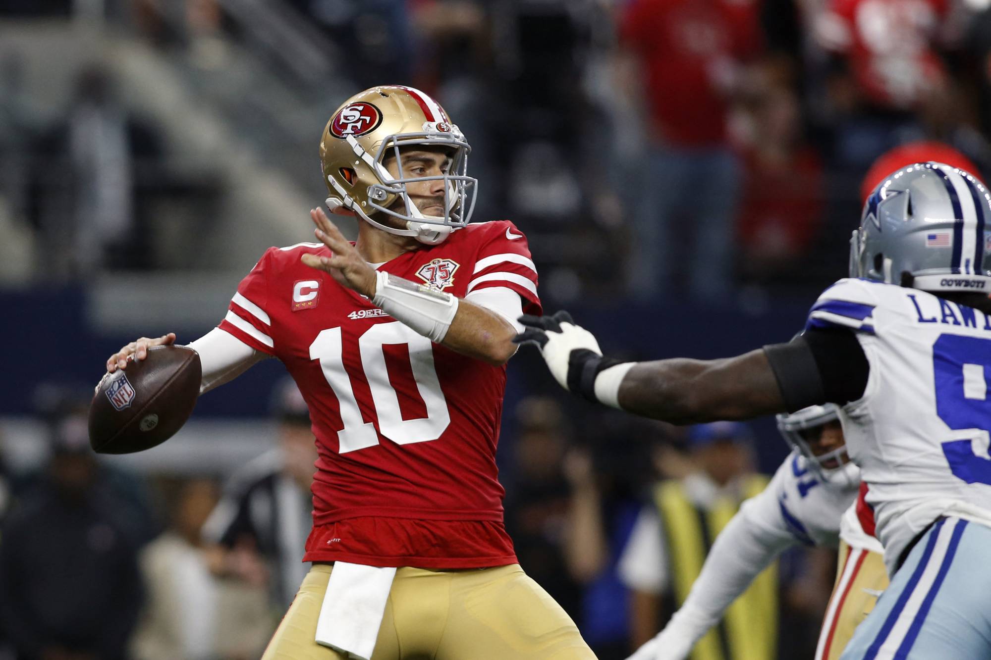 49ers' Jimmy Garoppolo buoyed by support of teammates as NFC title game  approaches - The Japan Times