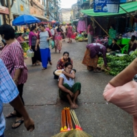 A street market in Yangon, Myanmar, on Thursday  | AFP-JJIJI