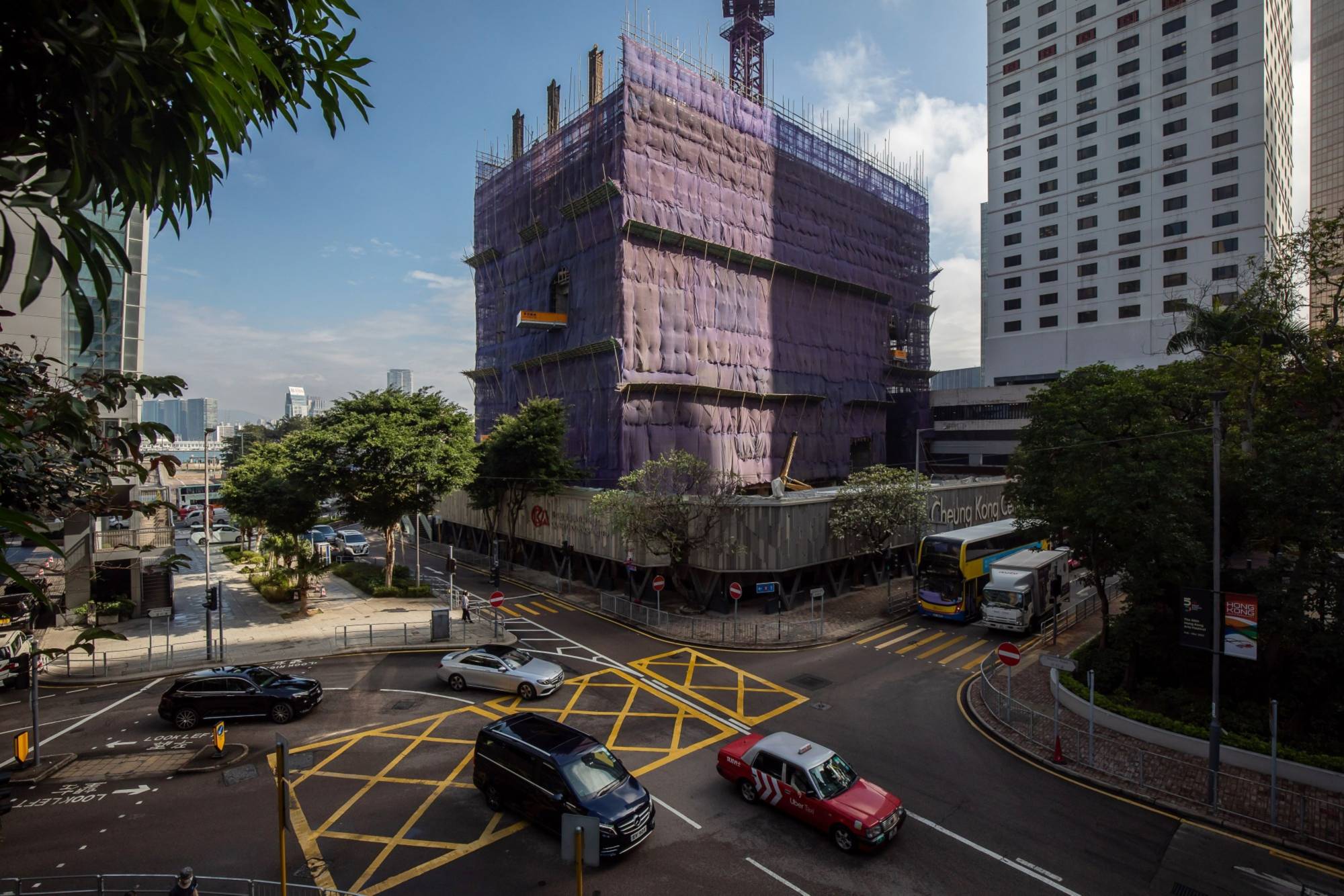The Cheung Kong Center Two under construction in the Central district of Hong Kong on Jan. 24. | Bloomberg