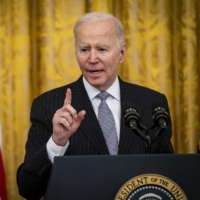 U.S. President Joe Biden speaks at an event at the White House in Washington on Wednesday.  | PETE MAROVICH / THE NEW YORK TIMES