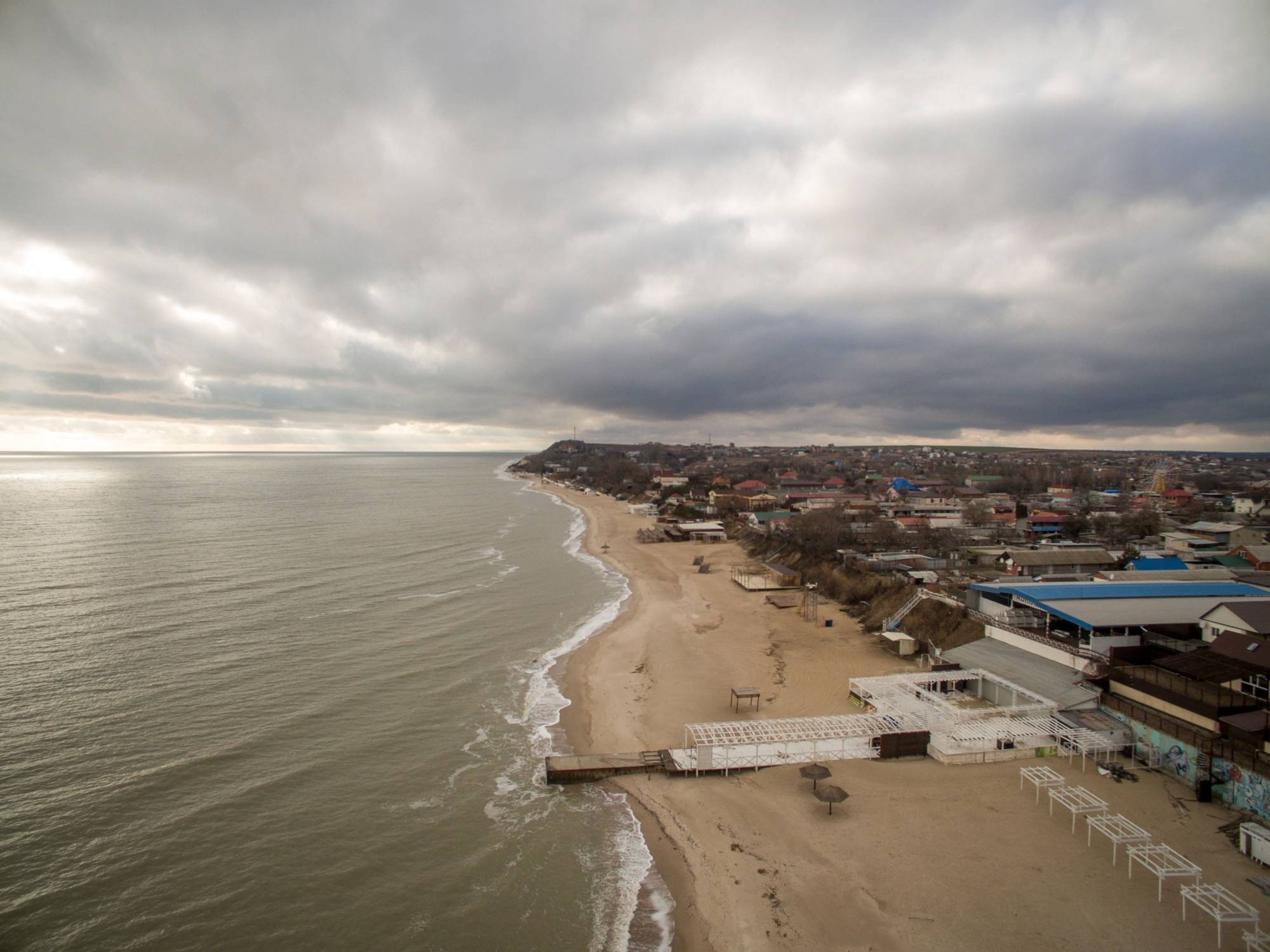 The Sea of Azov shoreline at a beach in Urzuf. The resort is at the deepest point of the bay stretching between Mariupol and Berdyansk.  | Bloomberg 