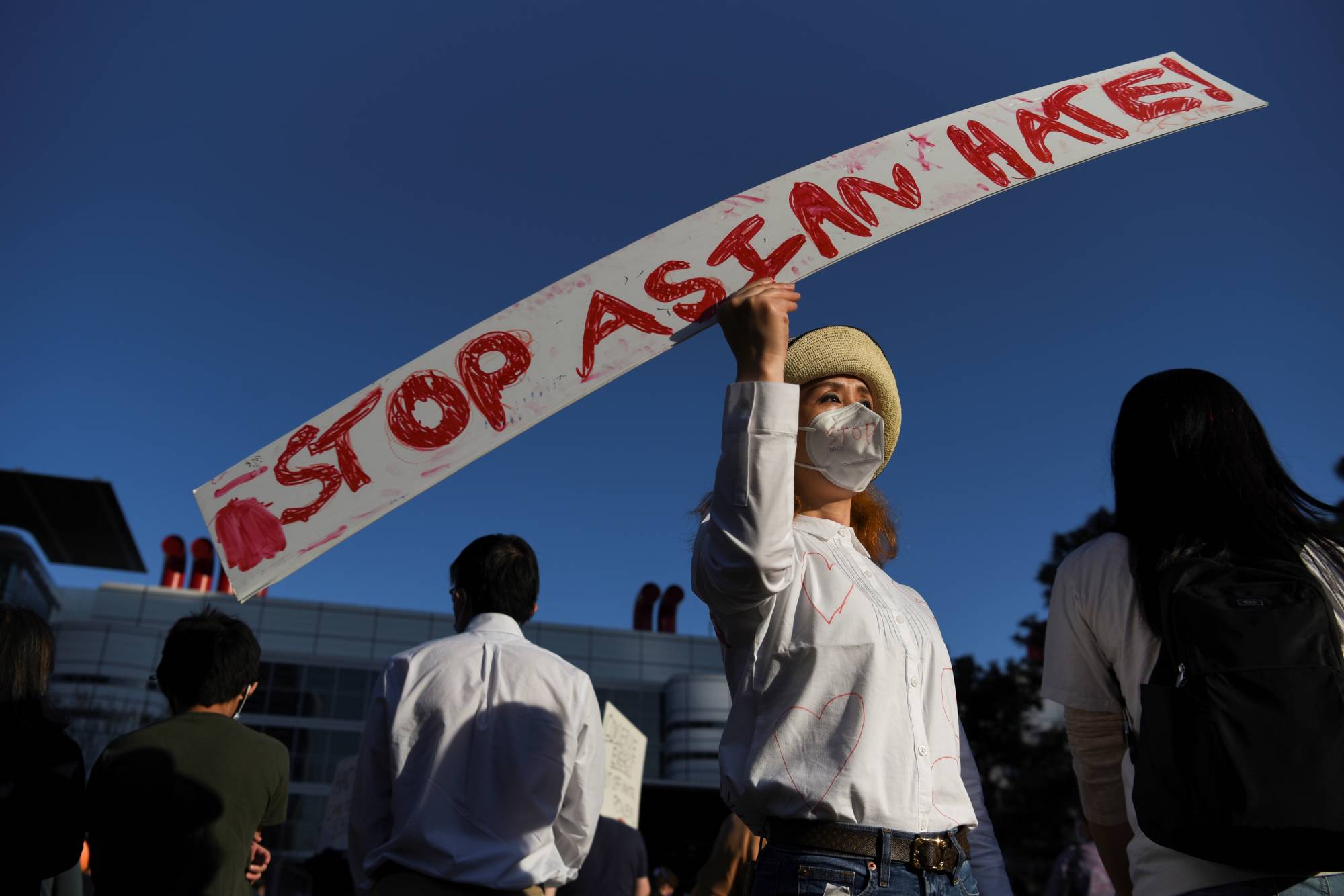 A rally in Houston in March 2021. A surge in anti-Asian hate crime across the U.S. has made the most vulnerable in the community, especially seniors, more afraid to leave their homes. | Reuters