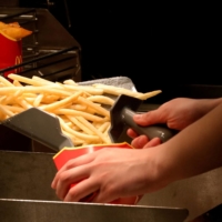 McDonald\'s Co. Japan has said it will put medium- and large-size french fries back on the menu next Monday after their sale was suspended for nearly a month due to a potato shortage for the second time since last December. | REUTERS