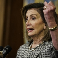 U.S. House Speaker Nancy Pelosi speaks during an America COMPETES Act Of 2022 event at the U.S. Capitol in Washington on Friday. | BLOOMBERG