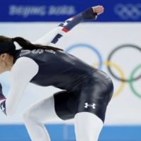 Brittany Bowe, of the United States, is the world-record holder in the 1,000 meters, but Japan\'s Nao Kodaira and Miho Takagi are hot on her tail. | REUTERS