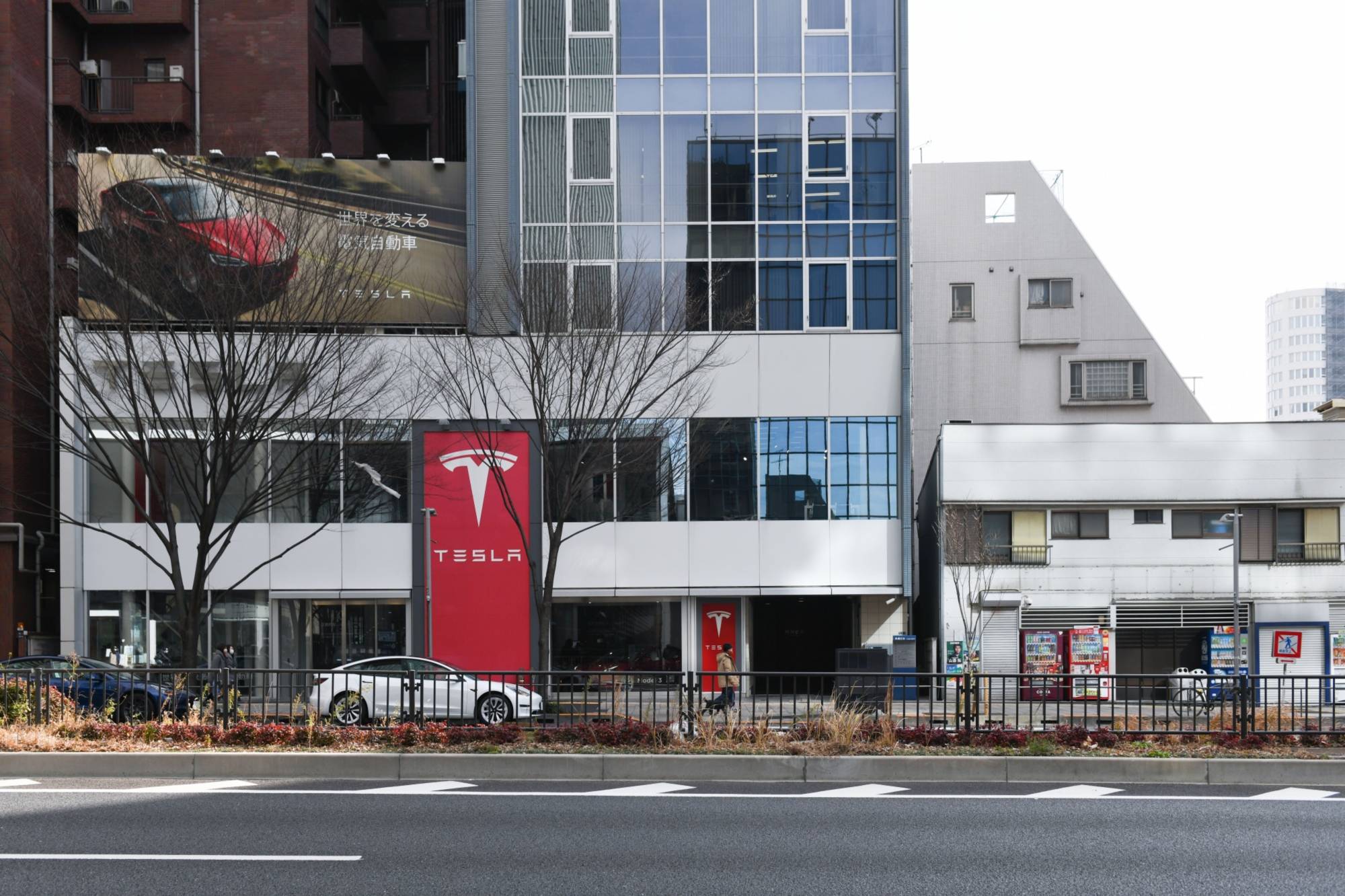 Telsa Inc.'s showroom in the Shibuya district of Tokyo | Bloomberg