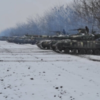 Ukrainian Armed Forces personnel during drills at a training ground in the Dnipropetrovsk region, Ukraine, on Tuesday. | PRESS SERVICE OF THE UKRAINIAN ARMED FORCES GENERAL STAFF / VIA REUTERS 
