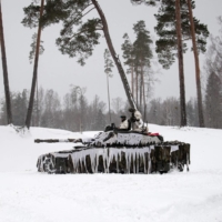 British troops take part in a NATO drill in northeast Estonia on Sunday. The alliance\'s eastward expansion jeopardizes the security of countries like Ukraine’s by increasing the risk that Russia will invade. 

 | AFP-JIJI
