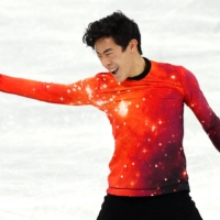 American Nathan Chen in action during the free skating portion of the men\'s single skating event at the 2022 Winter Olympics in Beijing on Thursday. | REUTERS