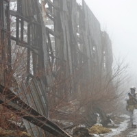 A service member of the Ukrainian armed forces in the country\'s Donetsk Region on Feb. 1.  | REUTERS