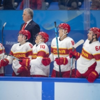 The Chinese players grimaced as a shot on the U.S. goal went just wide. | JAMES HILL / NEW YORK TIMES