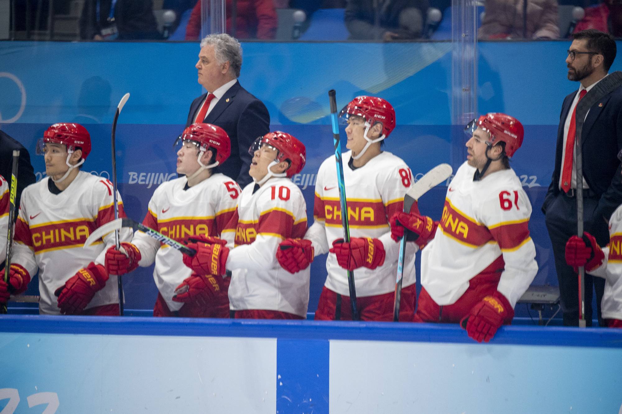 The Chinese players grimaced as a shot on the U.S. goal went just wide. | James Hill / New York Times