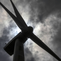 A wind turbine operates in Dewas, Madhya Pradesh, India. | BLOOMBERG