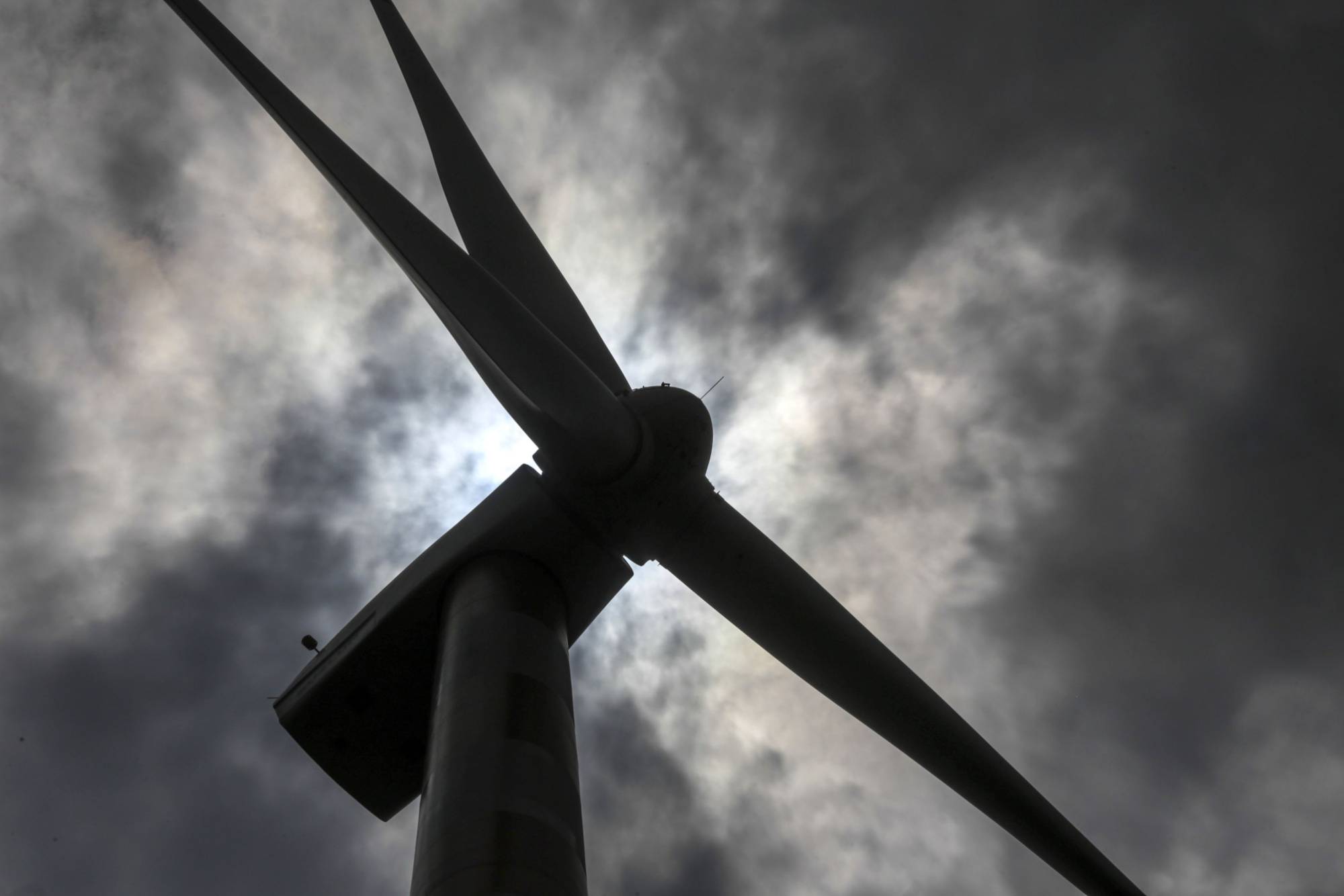 A wind turbine operates in Dewas, Madhya Pradesh, India. | Bloomberg