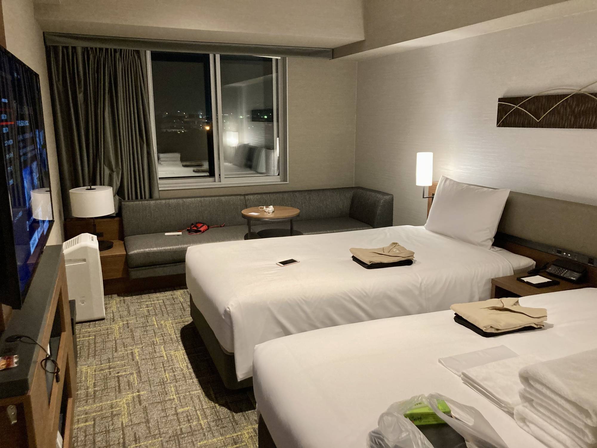 Some people get lucky with their hotel rooms, not every hotel can offer space and a nice view. | REBECCA SAUNDERS