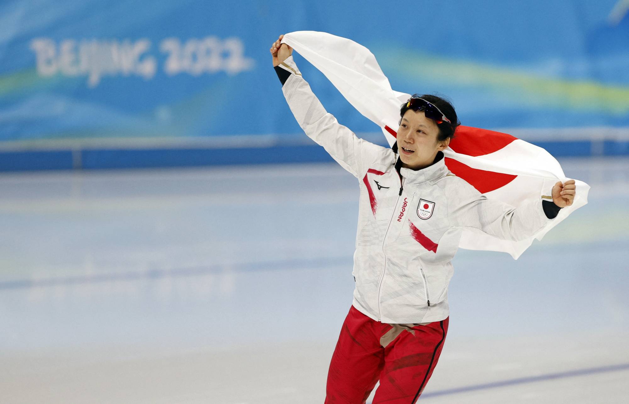 Miho Takagi set an Olympic record to win gold in the women's 1,000-meter speedskating final. | Reuters